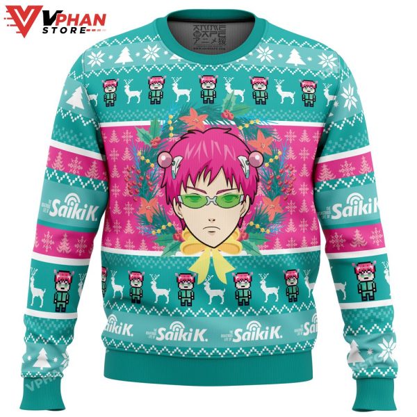 At School Saiki Kusuo No Psi-nan Ugly Christmas Sweater