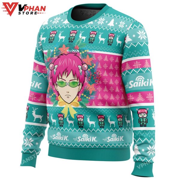 At School Saiki Kusuo No Psi-nan Ugly Christmas Sweater