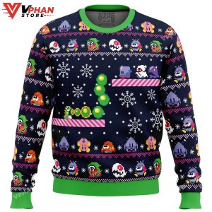 Christmas Bubble Bubble Bobble Ugly Christmas Sweater 1