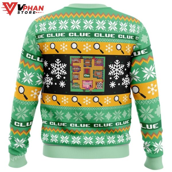 Christmas Clue Board Games Ugly Sweater