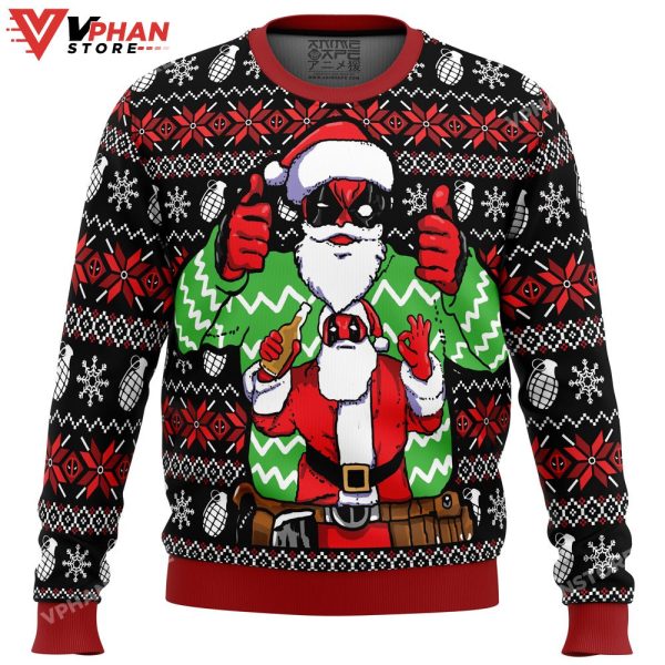 Christmas Deadpool Marvel Ugly Christmas Sweater