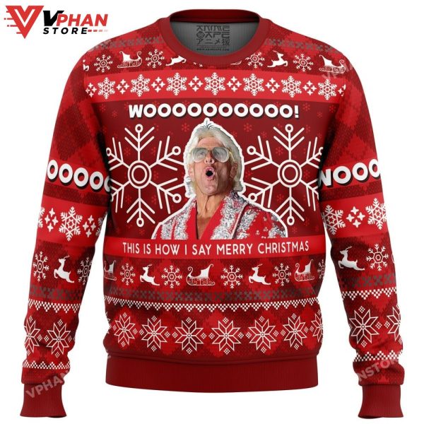 Flair Pro Wrestling Christmas Sweater