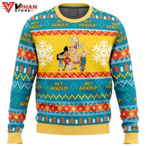 Christmas Hey Arnold! Nickelodeon Ugly Christmas Sweater 1