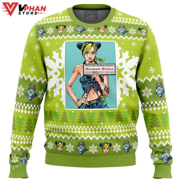 Christmas Jolyne Kujo Jojo’s Bizarre Adventure Ugly Sweater