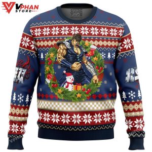 Christmas Kenshiro Fist of The North Star Ugly Christmas Sweater 1