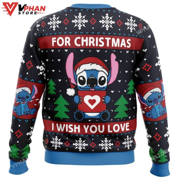 Love Stitch Christmas 3D Sweatshirt Ugly Sweater