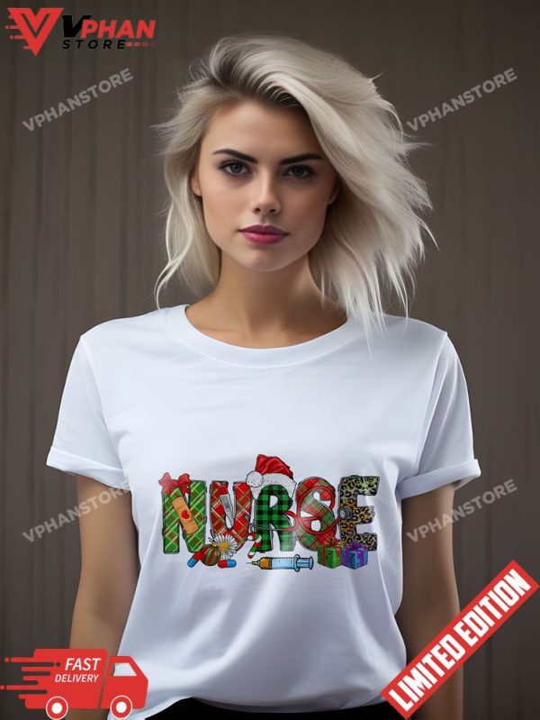 Endoscopy Nurse Christmas Pattern T-Shirt