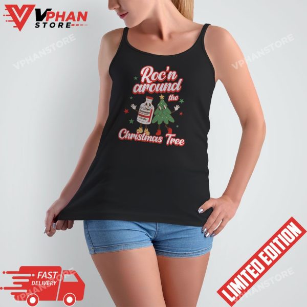 Rocn Around The Christmas Tree Nicu L&D Christmas Nurse T-Shirt