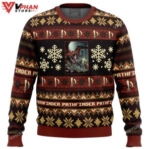 Christmas Pathfinder Board Games Ugly Christmas Sweater 1