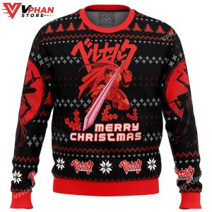 Christmas Red Guts Berzerk Ugly Christmas Sweater 1