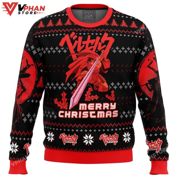 Christmas Red Guts Berzerk Ugly Sweater