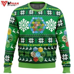 Christmas Settlers of Catan Board Games Ugly Christmas Sweater 1