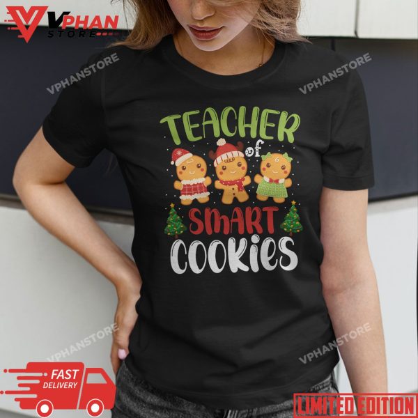 Christmas Teacher Cute Gingerbread Cookies T-Shirt