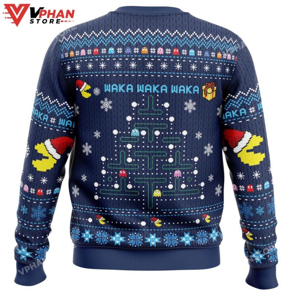 Christmas Tree Pac-Man Ugly Sweater