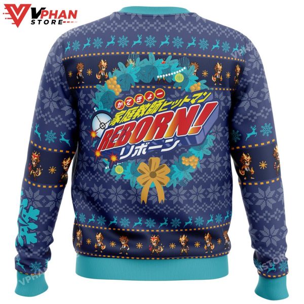 Tsunayoshi Sawada Kateyo Hitman Reborn Ugly Christmas Sweater