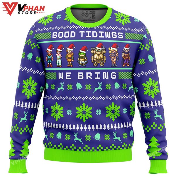 Chrono Trigger Good Tidings We Bring Ugly Christmas Sweater