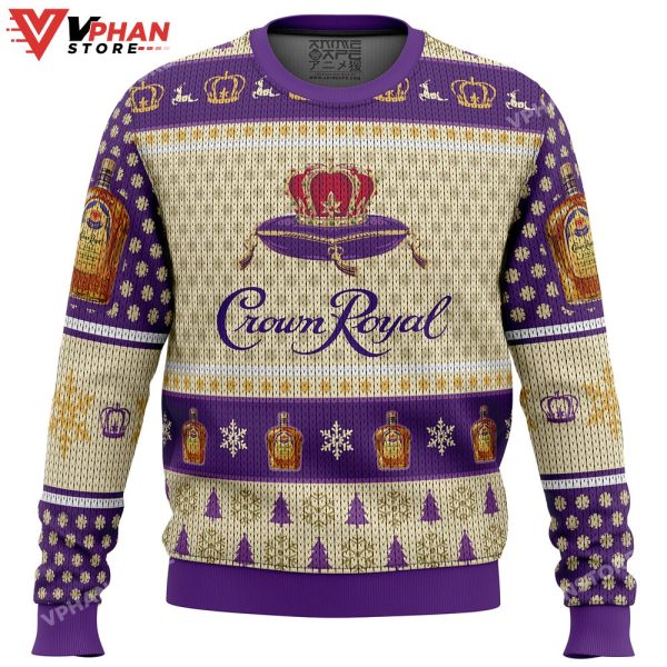 Crown Royal Whiskey Ugly Christmas Sweater