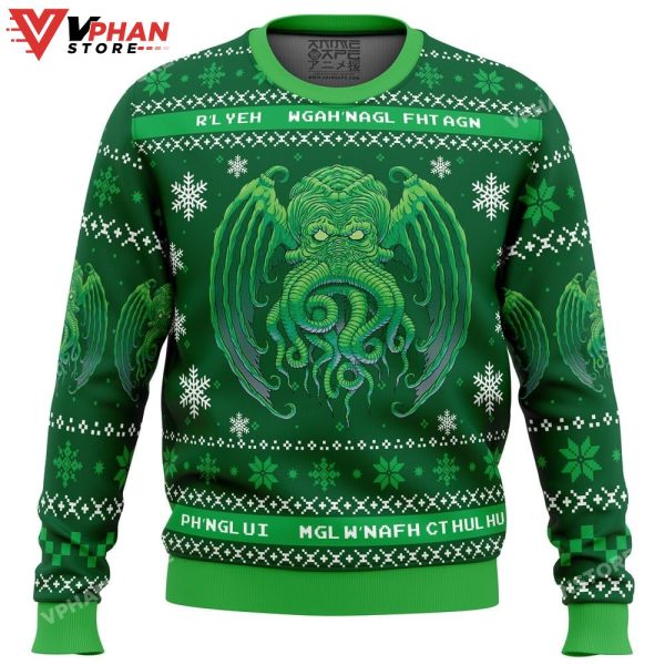 Cthulhu Cultist Christmas Ugly Sweater