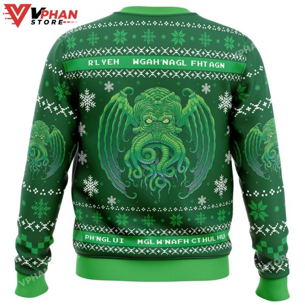 Cthulhu Cultist Christmas Ugly Sweater