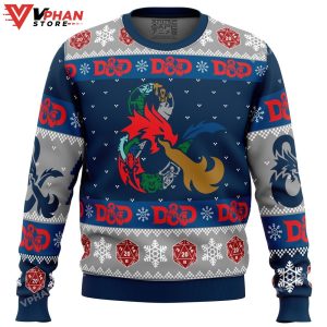 D 20 Dungeons Dragons Ugly Christmas Sweater 1