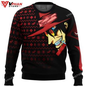 Dark Fanstasy Alucard Hellsing Ugly Christmas Sweater 1