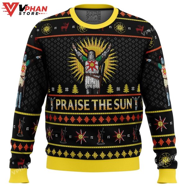 Dark Souls Praise The Sun Ugly Christmas Sweater