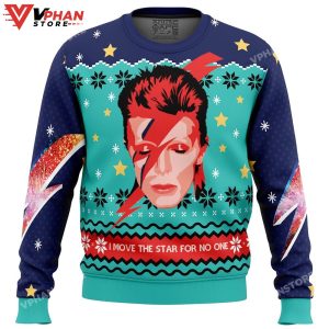 David Bowie Ugly Christmas Sweater 1