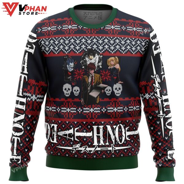 Death Note Characters Alt Ugly Christmas Sweater