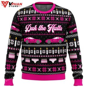 Duk The Halls Sixteen Candles Ugly Christmas Sweater 1