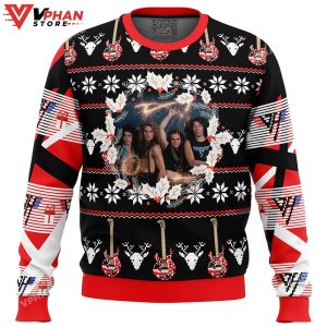 Eddie Van Halen Ugly Christmas Sweater 1