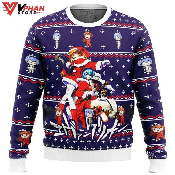 Evangelion Holiday Ugly Christmas Sweater