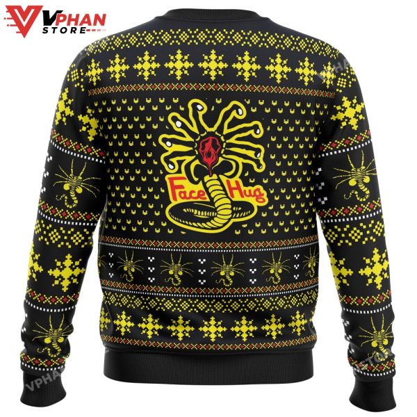 Face Hugs For Everyone Alien Ugly Christmas Sweater