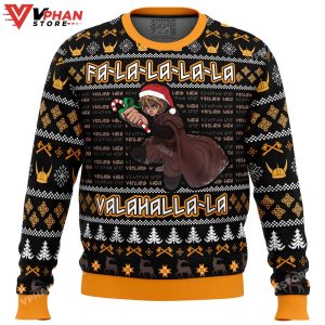 Falalala Valahalla Vinland Saga Christmas Sweater 1