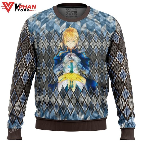 Fate Zero Saber Ugly Christmas Sweater