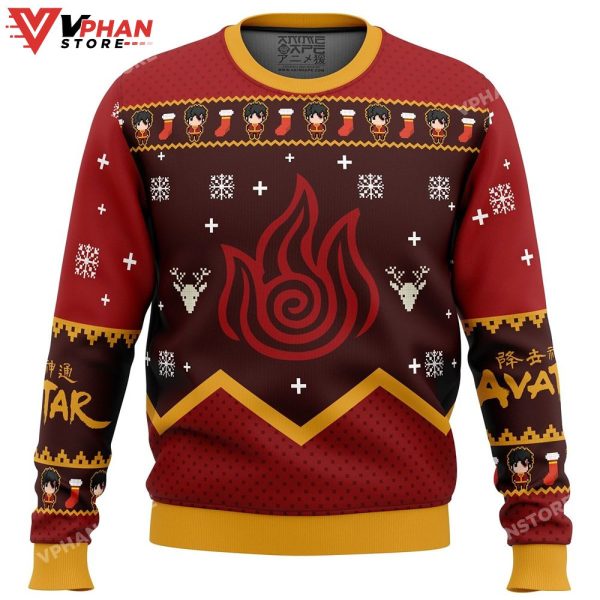 Firebenders Fire Nation Avatar Christmas Sweater