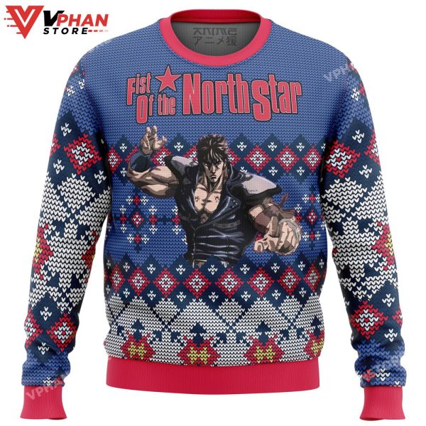 Fist Of the North Star Alt Ugly Christmas Sweater