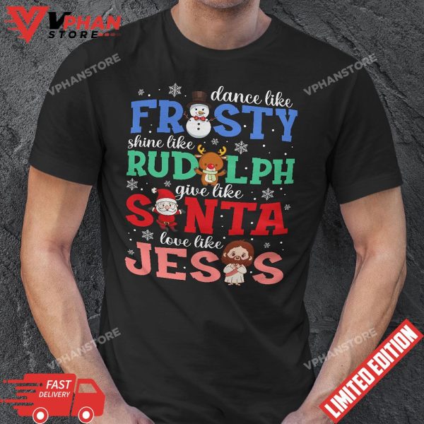 Frosty Rudolph Santa Jesus Funny Christmas Quote