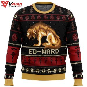 Fullmetal Alchemist Chimera Nina Tucker Ed ward Ugly Christmas Sweater 1