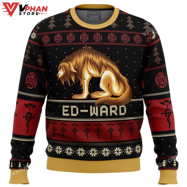 Fullmetal Alchemist Chimera Nina Tucker Ed-ward Ugly Christmas Sweater