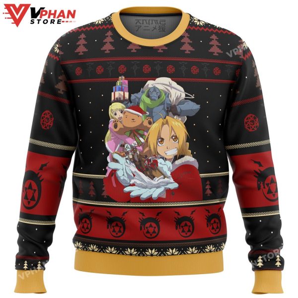 Fullmetal Alchemist Holidays Ugly Christmas Sweater