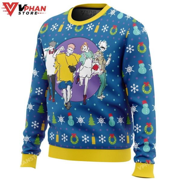 Fun Walk Jujutsu Kaisen Ugly Christmas Sweater