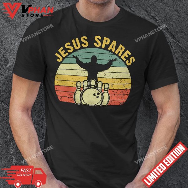 Funny Christian Jesus Spares Bowling T-Shirt