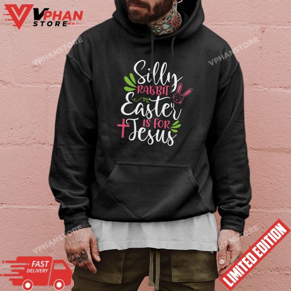 Funny Silly Rabbit Easter Is For Jesus Kids Boys Girls T-Shirt