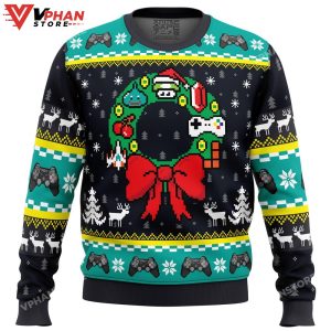 Game On Gamer Ugly Christmas Sweater 1