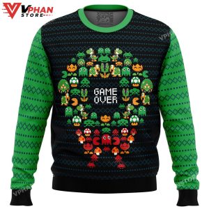 Game Over Nintendo Ugly Christmas Sweater 1