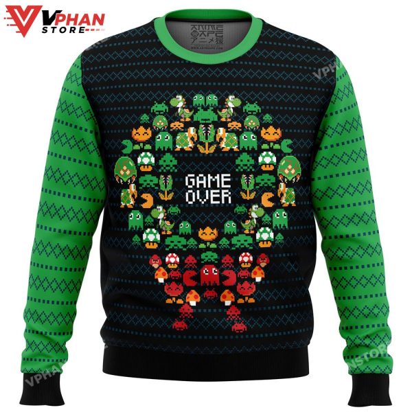 Game Over Nintendo Ugly Sweater