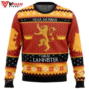 Game of Thrones House Lannister Ugly Christmas Sweater 1