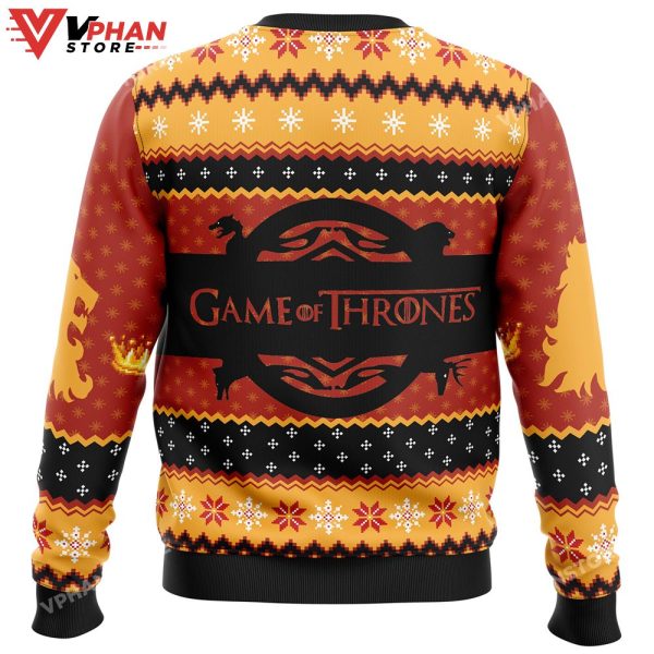 Game Of Thrones House Lannister Ugly Christmas Sweater