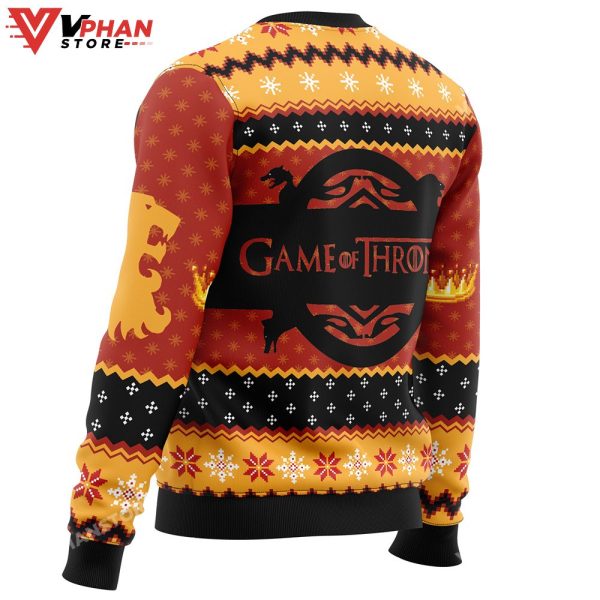 Game Of Thrones House Lannister Ugly Christmas Sweater