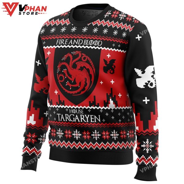 Game Of Thrones House Targaryen Ugly Christmas Sweater